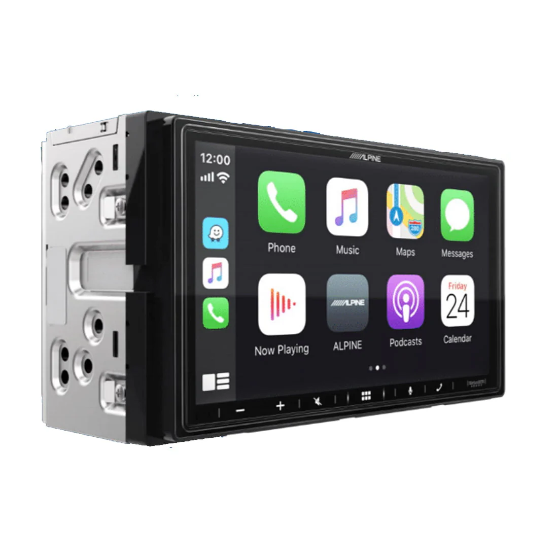Alpine ILX-407 Digital Multimedia Car Receiver | S2-A60M Mono Amplifier | RUX-KNOB.2 Remote Control | JL Audio CP210-W0V3 10" Subwoofer - #93265 Bundle - Image 3