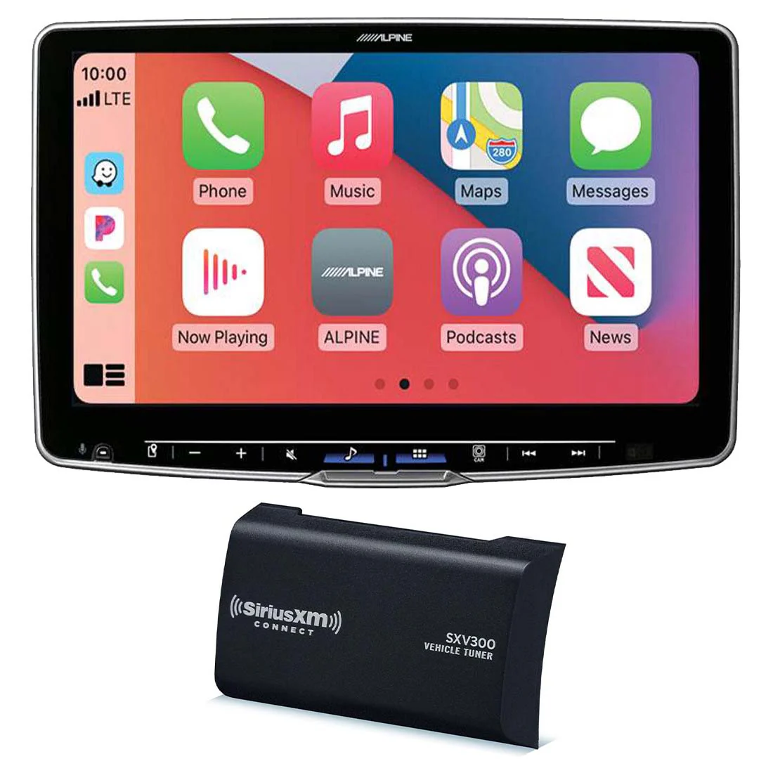Alpine ILX-F511 Halo11 11" Digital Multimedia Touchscreen Receiver | SiriusXM SXV300V1C Connect Vehicle Tuner Bundle