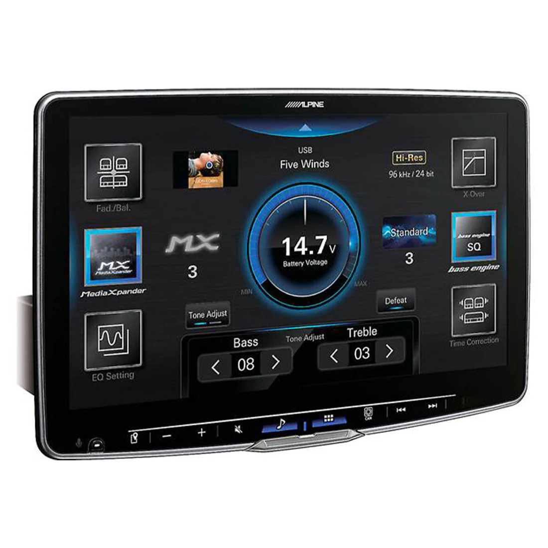 Alpine ILX-F511 Halo11 11" Digital Multimedia Touchscreen Receiver | SiriusXM SXV300V1C Connect Vehicle Tuner Bundle - Image 3