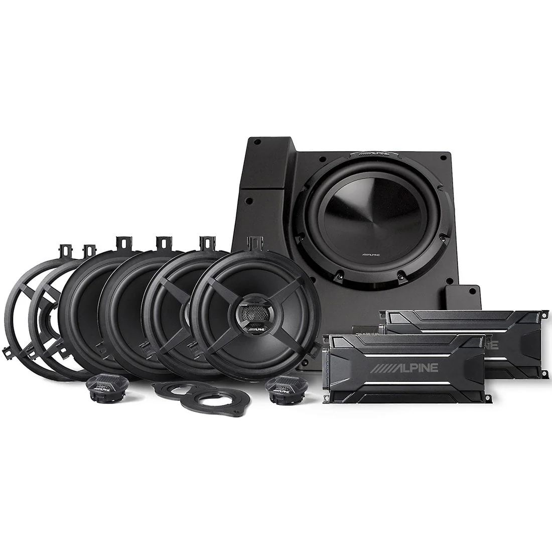 Alpine PSS-22WRA Direct-Fit Complete Speaker System For Select 2011-2018 Jeep Wrangler Models (PSS22WRA)