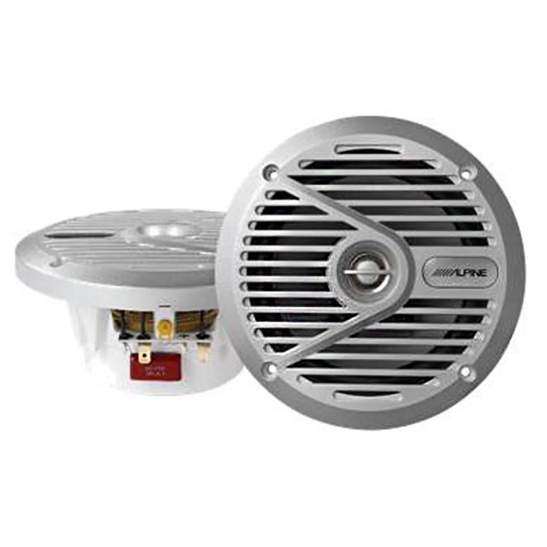 Alpine SPS-M601 6.5" Coaxial 2-Way Marine Speaker - Silver (SPSM601) - Image 3