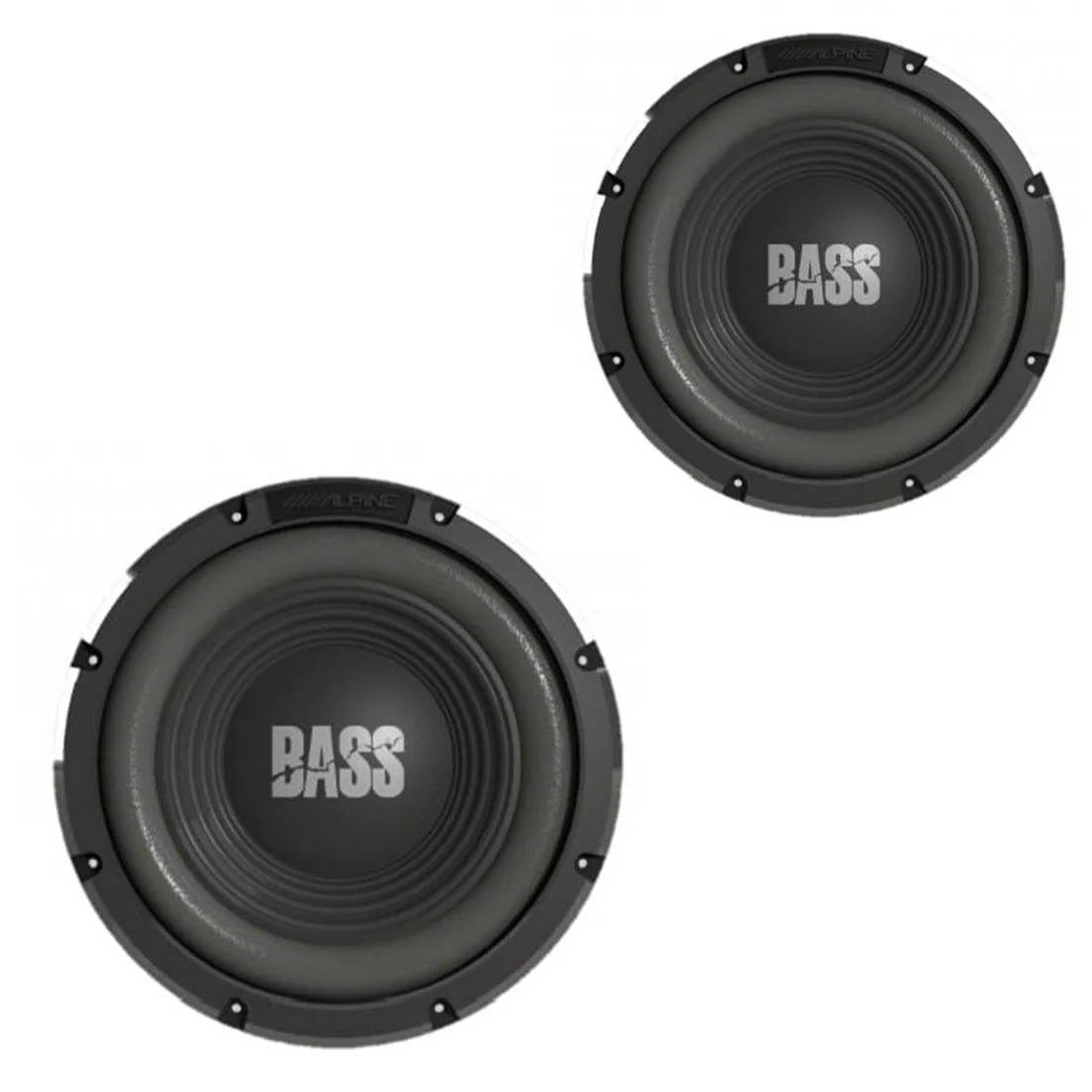 Alpine W12S4 BassLine Series 12" 4-ohm Car Subwoofer - Pair bundle