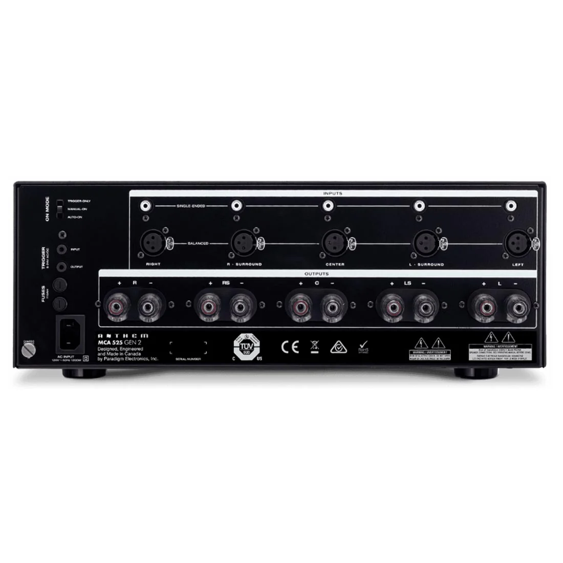 Anthem MCA 525 Gen 2 Power Amplifier (MCA 525 GEN 2) - Image 2
