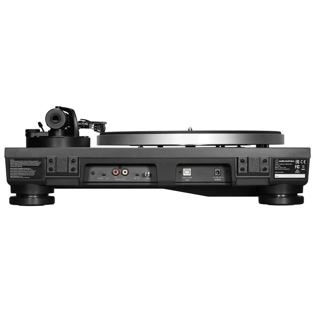 Audio-Technica AT-LP5X Fully Manual Direct Drive Turntable - Black (OPEN BOX) - Image 4