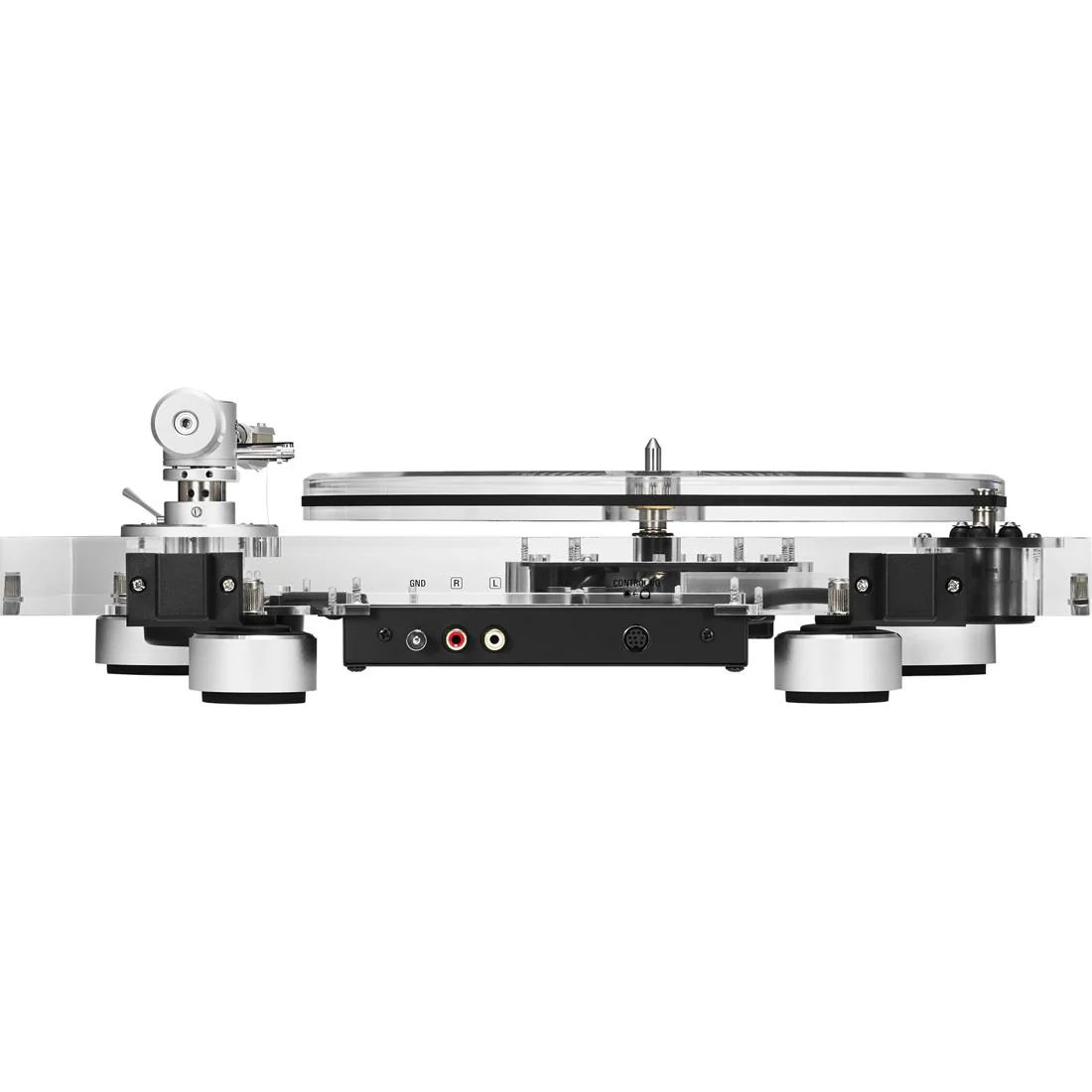 Audio-Technica AT-LPA2 Fully Manual Belt-Drive Turntable - Clear - Image 5
