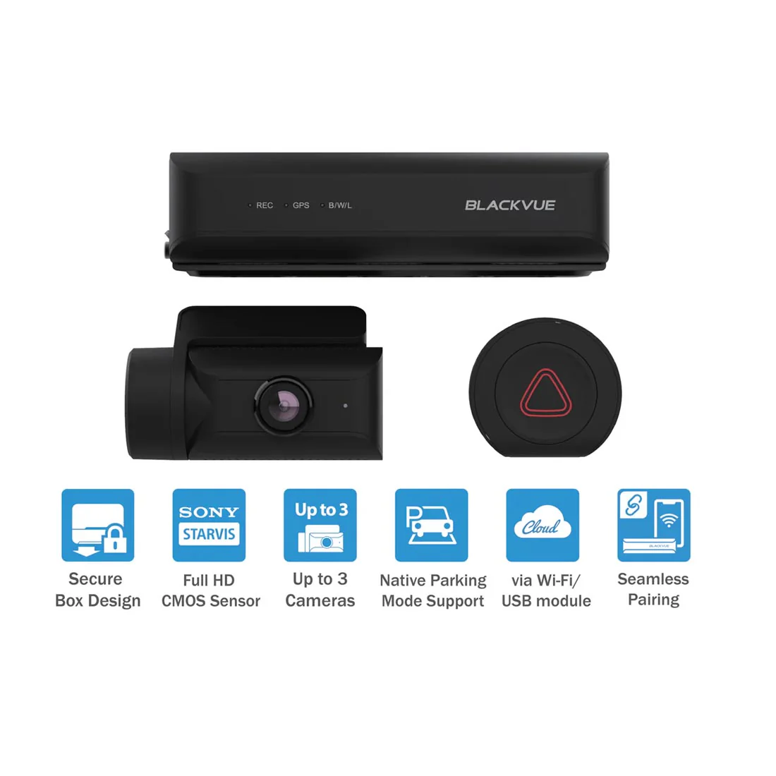 BlackVue DR770X-BOXPRO 3-Channel Customizable Dash Cam System with 1080P Front Cam & Hidden Box Unit (DR770XBOXPRO64) - Image 2