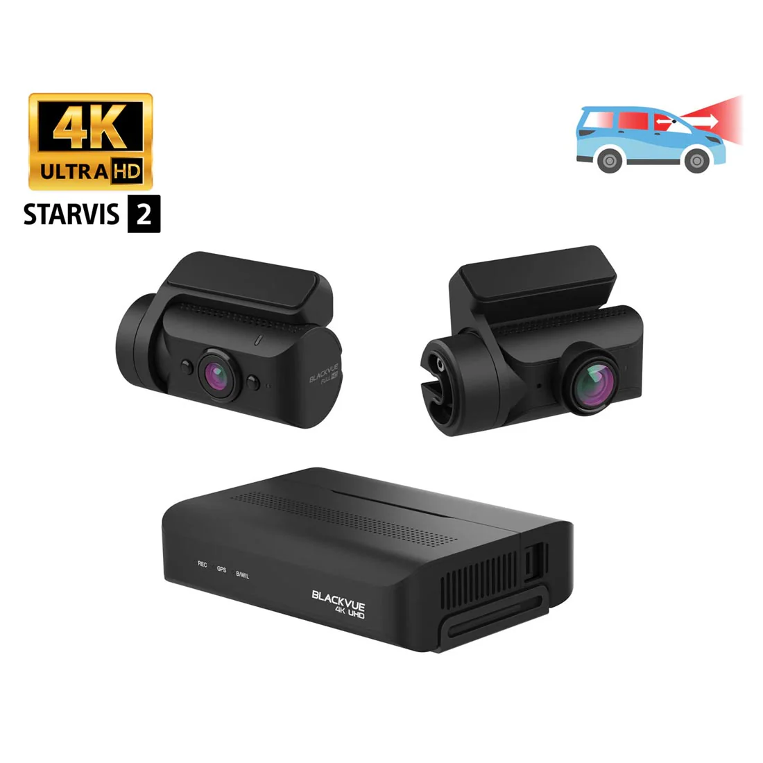 BlackVue DR970X-BOX-2CHIRPLUS 2-Channel 4K Front + 1080P Interior Dash Cam with Hidden Box Unit & 64GB MicroSD Card (DR970XBOX2CHIRPLUS64) - Image 3