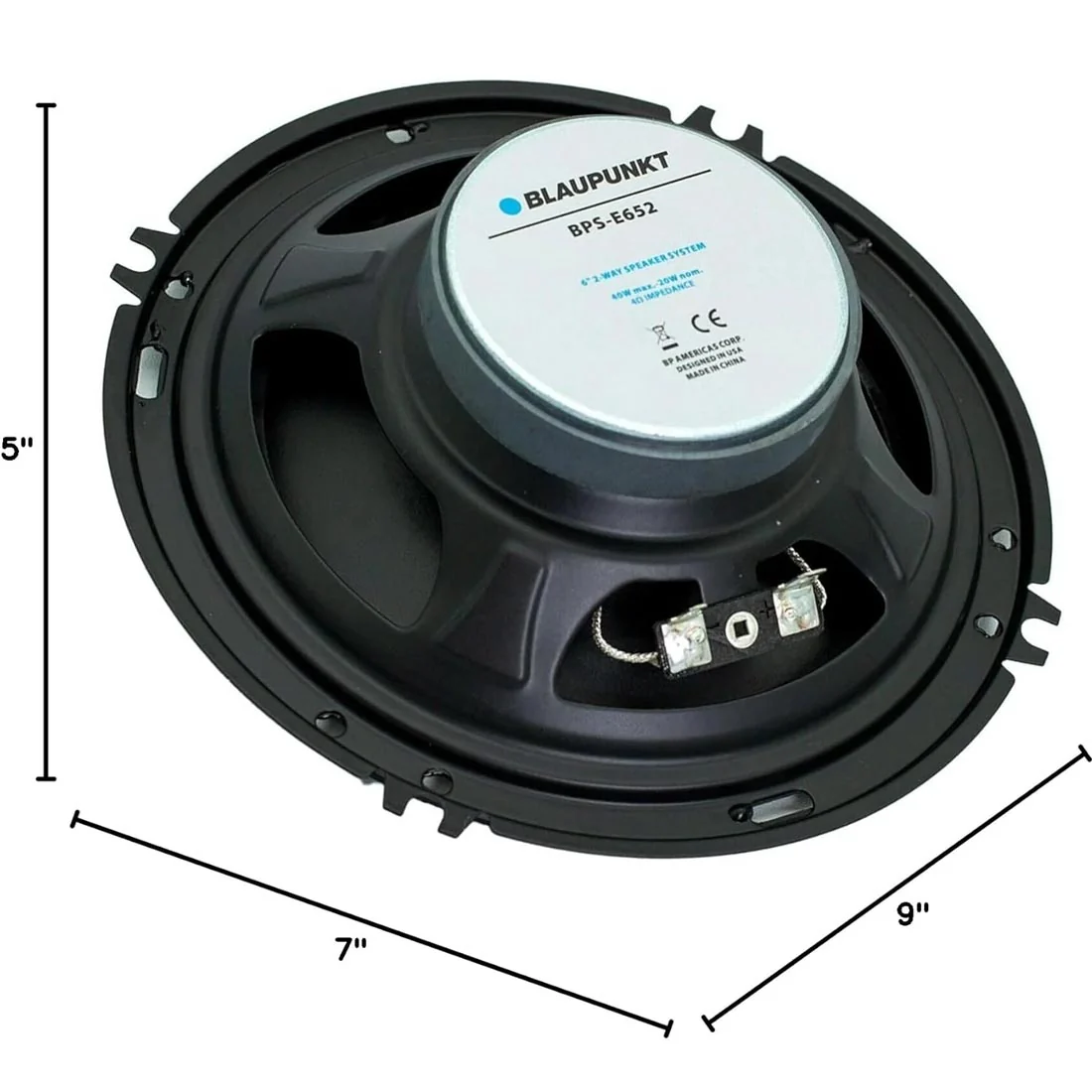 Blaupunkt BPS-E652 E-Series 6" 2-Way Coaxial Speakers - Pair (BPSE652) - Image 7
