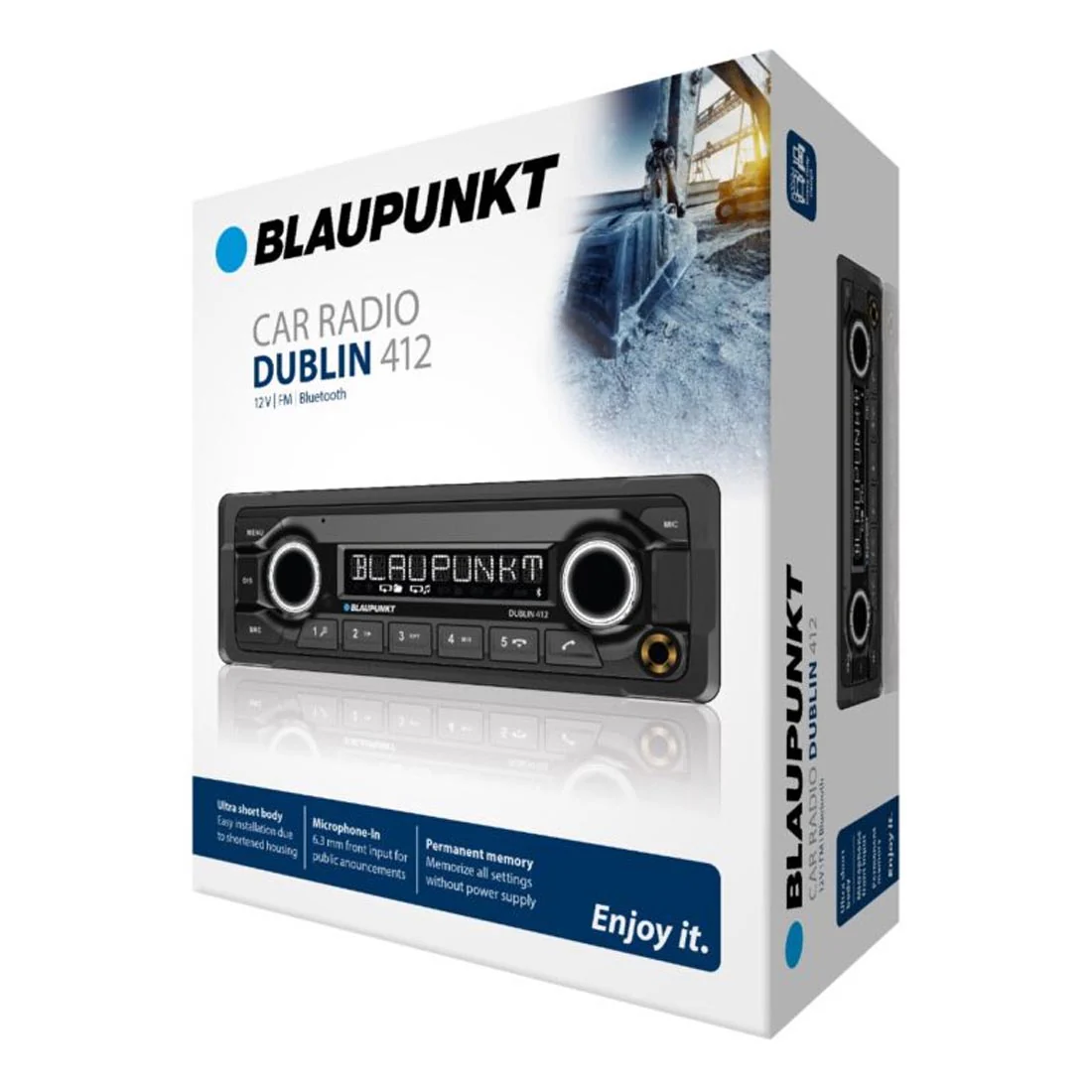 Blaupunkt DUBLIN 412 12V Single DIN Heavy Duty Mechless Receiver - Image 7