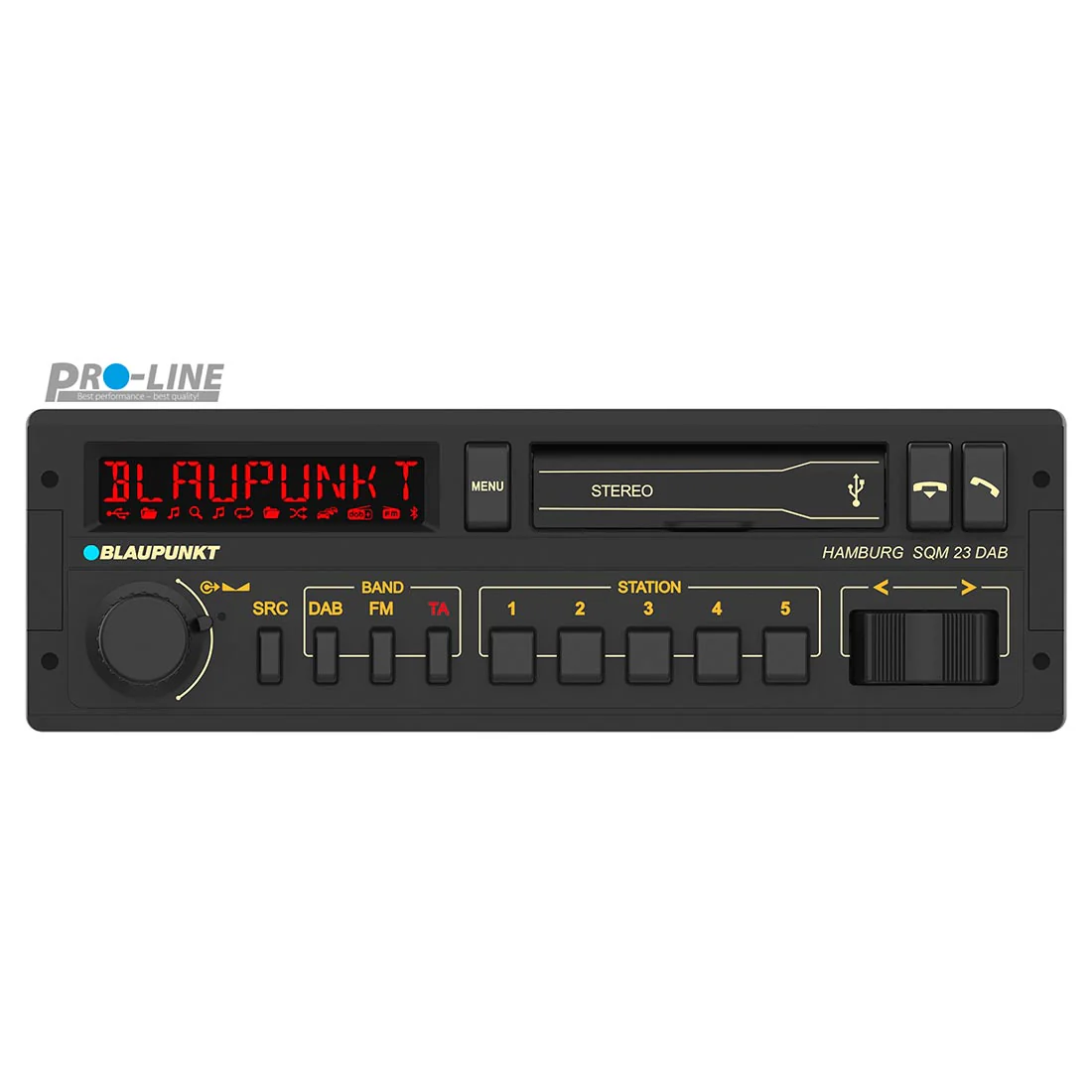 Blaupunkt Hamburg SQM 23 DAB Single DIN Mechless Bluetooth Receiver (HAMBURGSQM23DAB) - Image 5