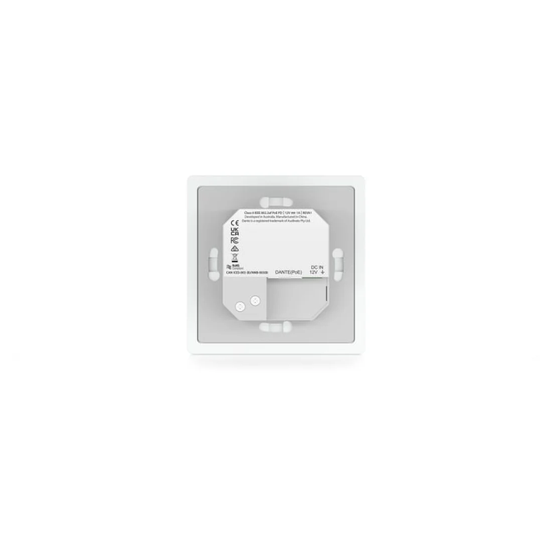 Blustream DA11ABL-WP-EU-V2 Dante Audio Wall Plate with Bluetooth - Image 2