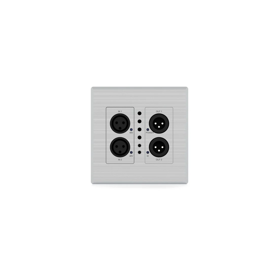 Blustream DA22XLR-WP-US Dante Audio Wall Plate with 2x2 XLR Conversion - Image 5