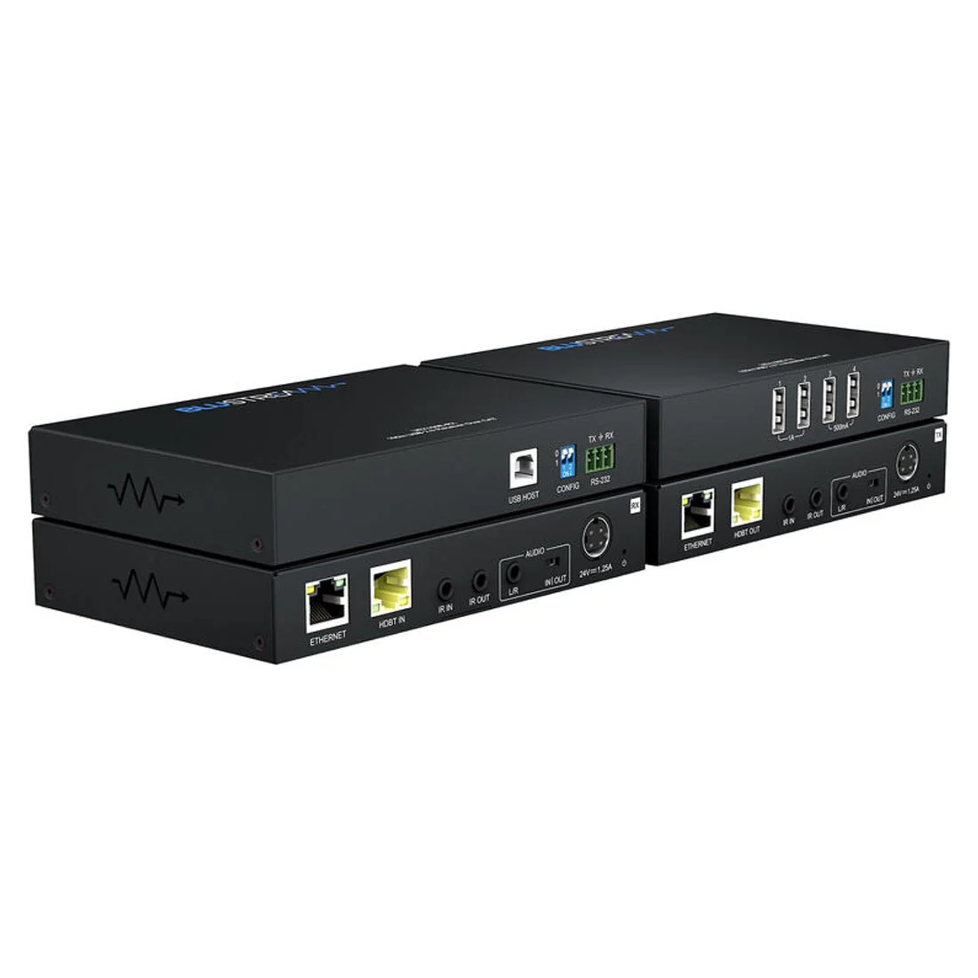 Blustream UEX100E-KIT USB 2.0 HDBaseT Extender Set - 100m