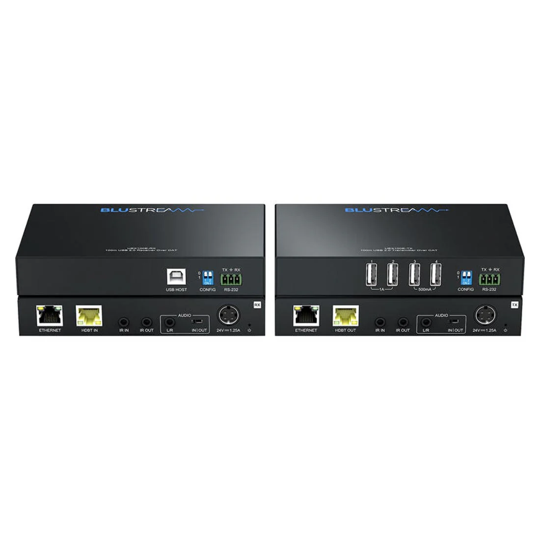 Blustream UEX100E-KIT USB 2.0 HDBaseT Extender Set - 100m - Image 2