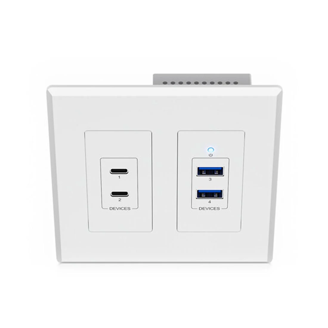 Blustream UEX3D-WP-US USB 3.2 Gen 1 HDBaseT Wall Plate Device (UEX3DWPUS)