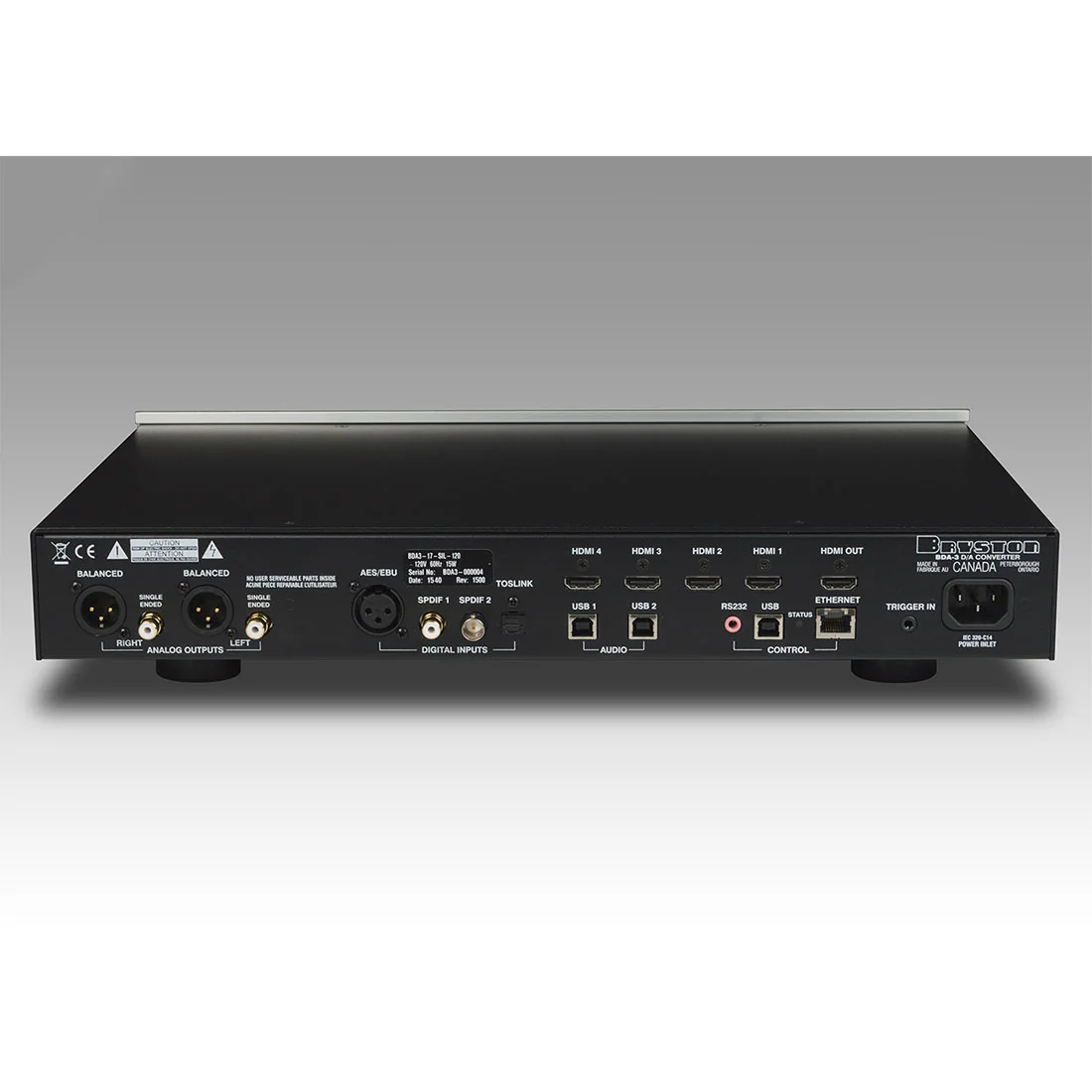 Bryston 43120 BDA-3 Digital to Analog Converter (43120) - Image 4