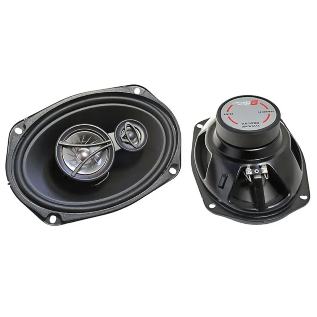 Cerwin Vega XED693 6x9" 45W RMS 4 Ohm 3-Way Coaxial Speakers - Pair (XED693)