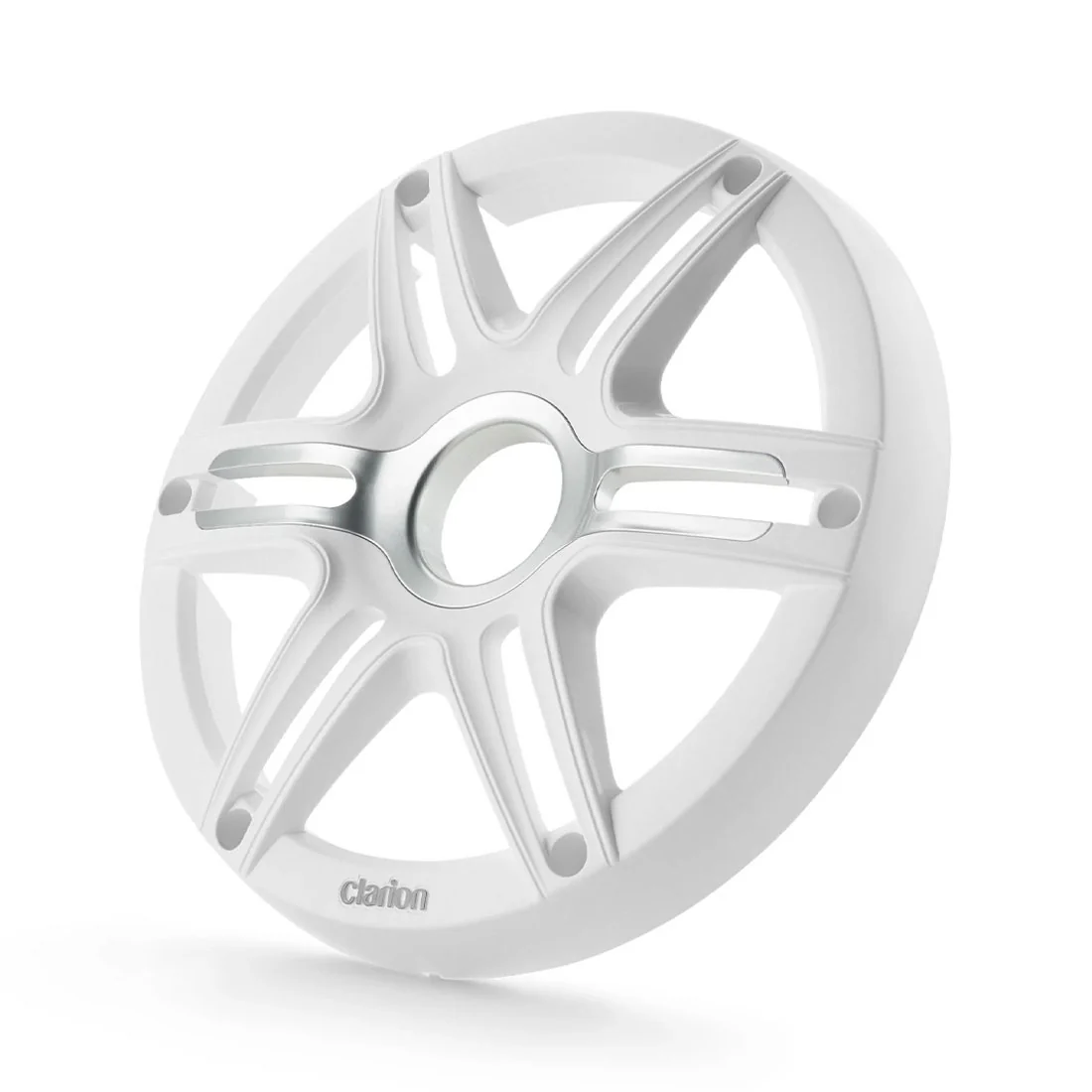 Clarion CMGP-101 10" Subwoofer Grille for CMSP-101RGB - White & Metallic Gray (CMGP101SW)