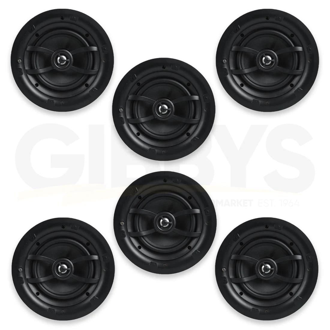Crossroads NIC60-H-T 6" 70 Volt Frameless In-Ceiling Speaker - Bundle - Image 5