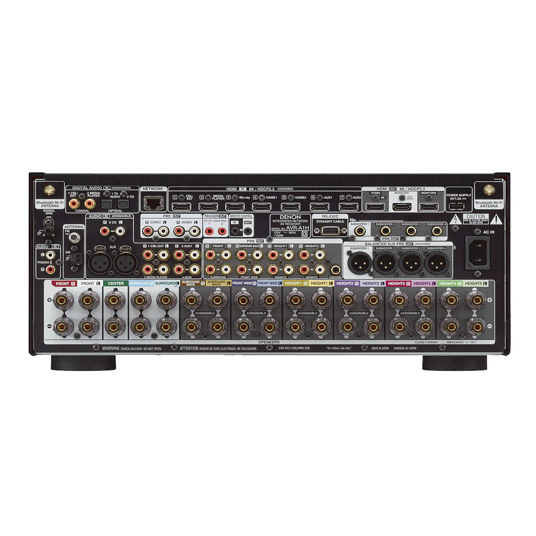 Denon AVR-A1H 15.4 Channel 8K AV Receiver – 2023 Model (AVRA1H) Open Box - Image 3