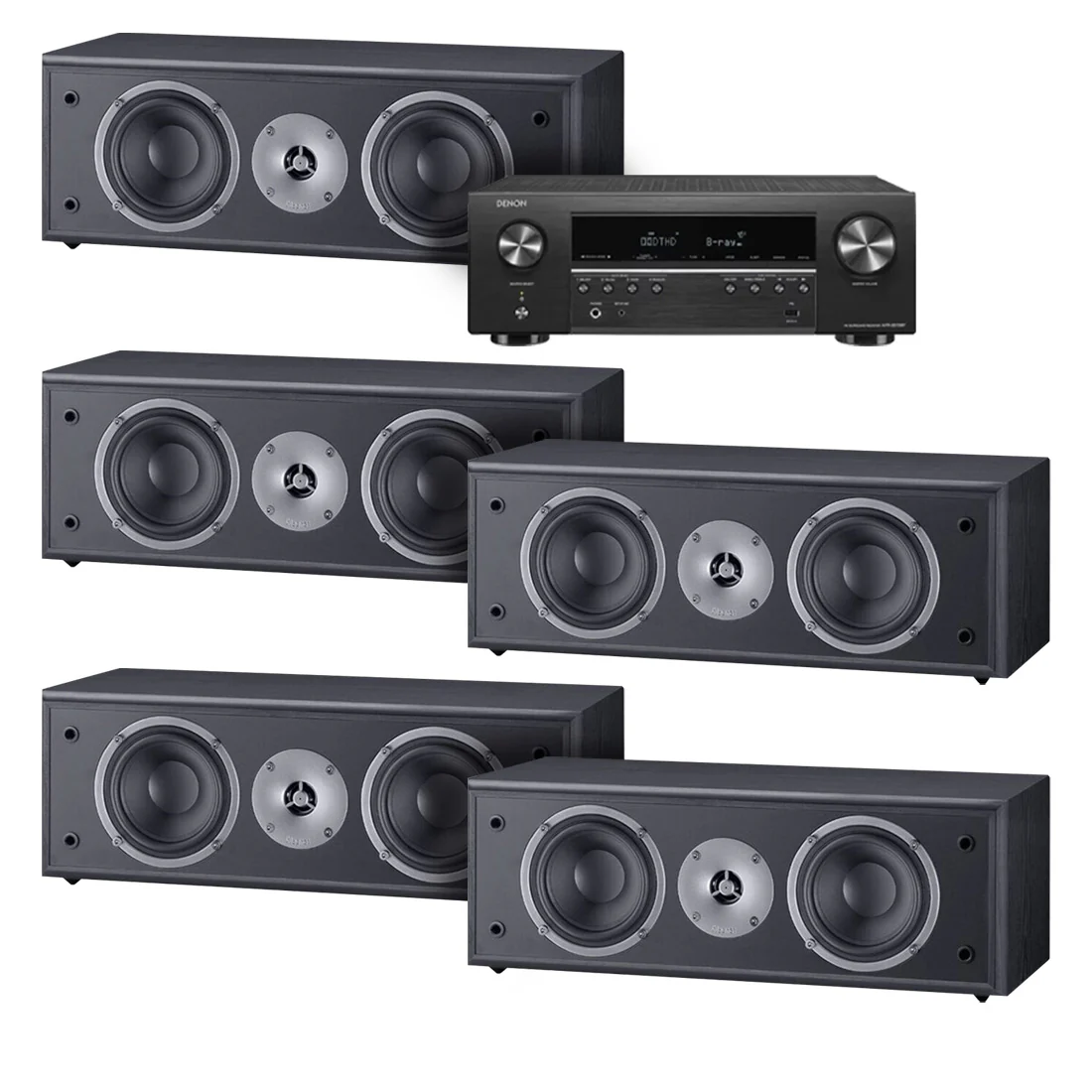 Denon AVR-S570BT 5.2 Channel 8K Receiver | Magnat MSC252B Center Channel Speaker Bundle - Image 14