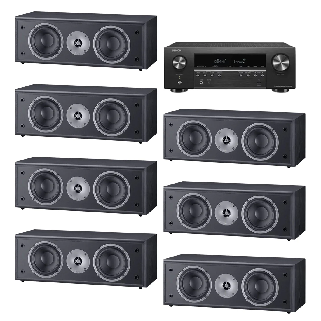 Denon AVR-S760H 7.2 Channel Network A/V Receiver | Magnat MSC252B Center Channel Speaker Bundle - Image 14