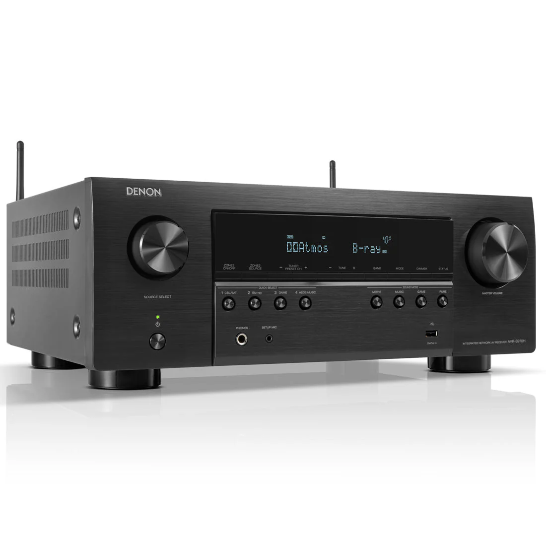 Denon AVR-S970H 7.2 Channel 8K Receiver | Home Subwoofer Bundle - Image 4