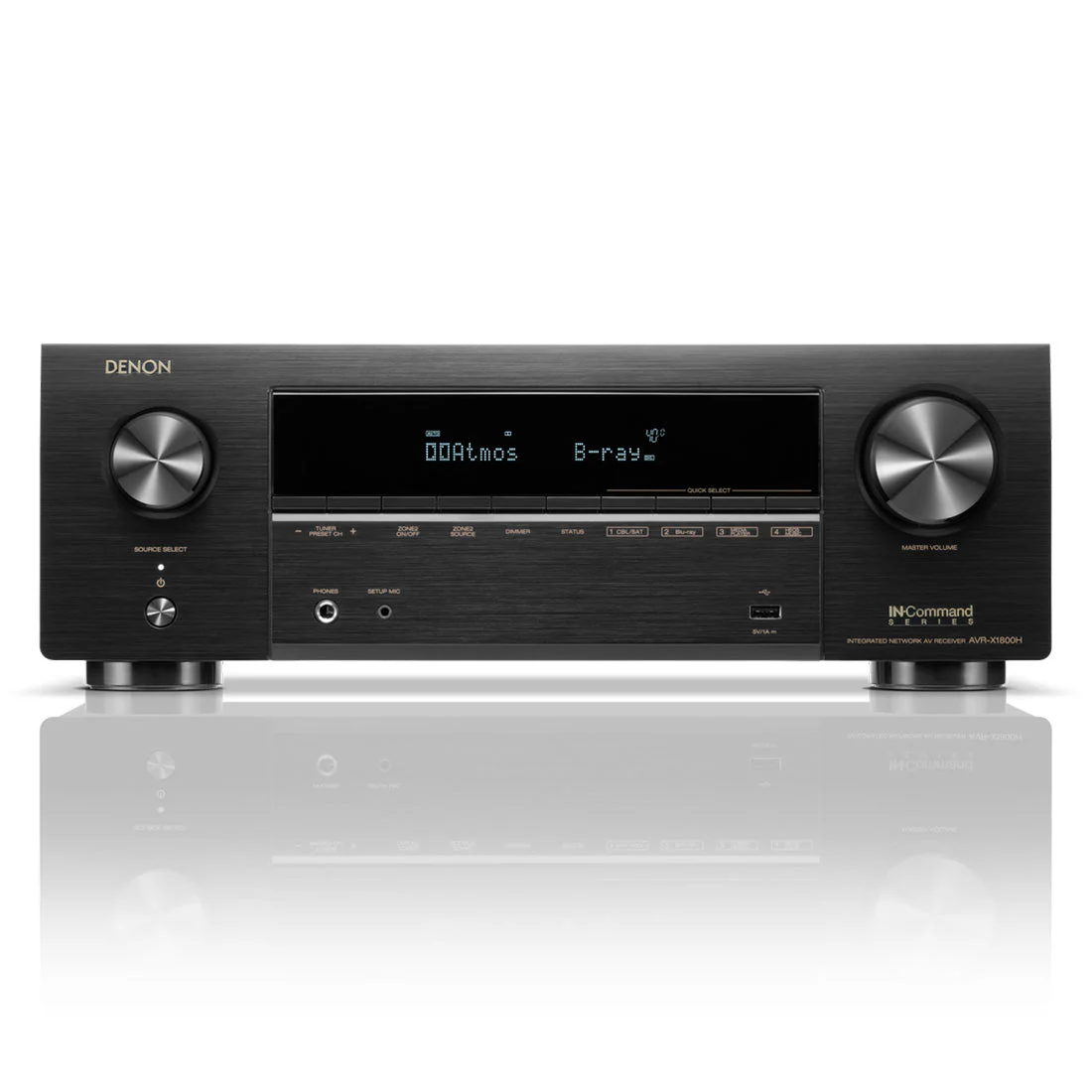 Denon AVR-X1800H 7.2 Channel 8K Receiver | Home Subwoofer Bundle - Image 2