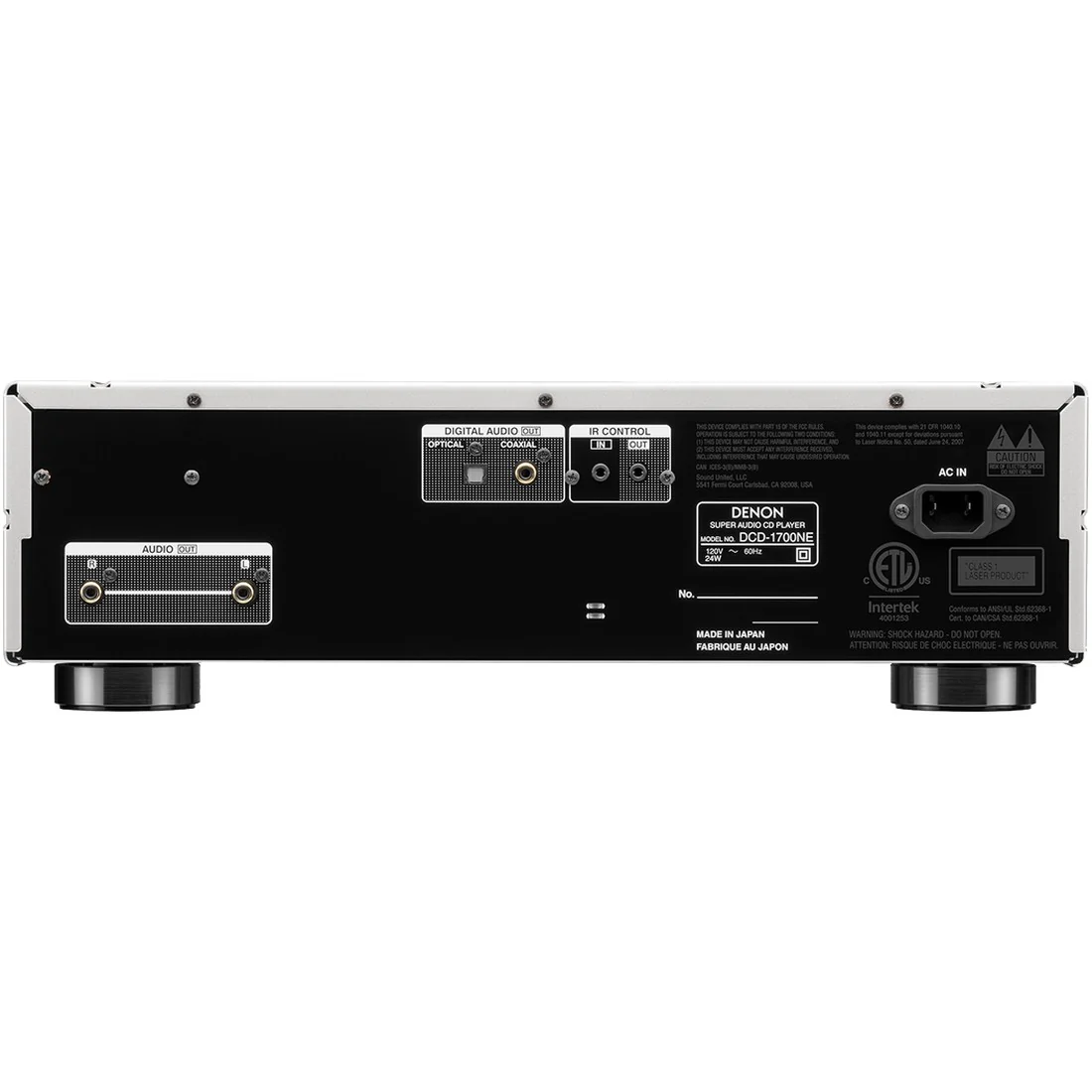 Denon DCD-1700NE CD/SACD player with Advanced AL32 Processing Plus - Image 5