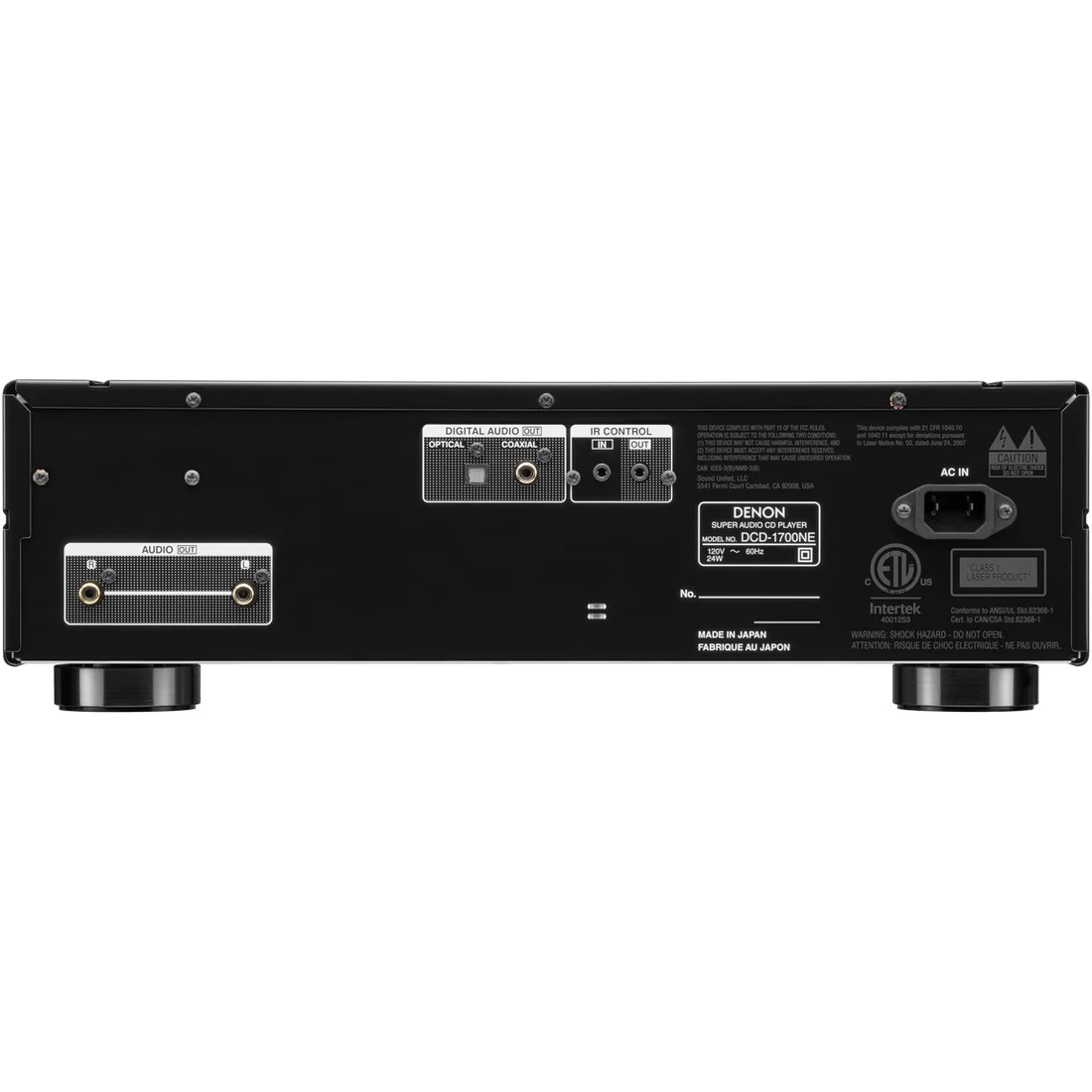 Denon DCD-1700NE CD/SACD player with Advanced AL32 Processing Plus - Image 6