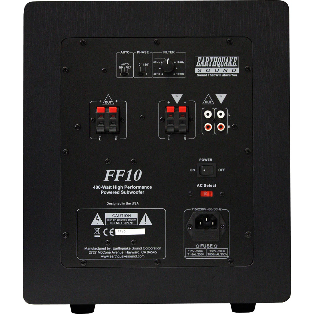 Earthquake Sound FF10 10" Front Firing Subwoofer (FF10) - Image 2