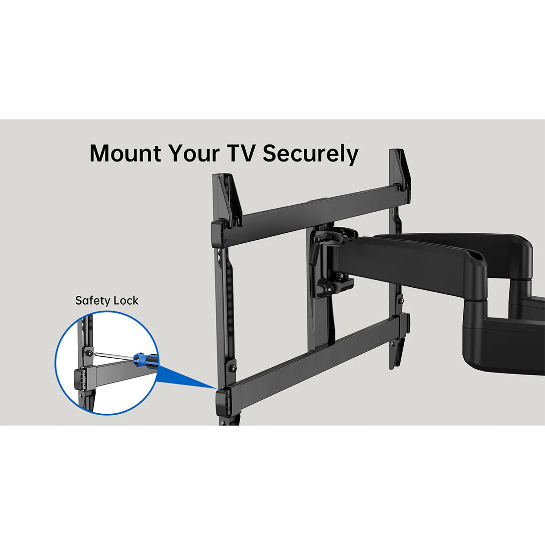 ErgoAV ERMML6-01B Large Motion TV Mount 42"-90" TVs (ERMML601B) - Image 10