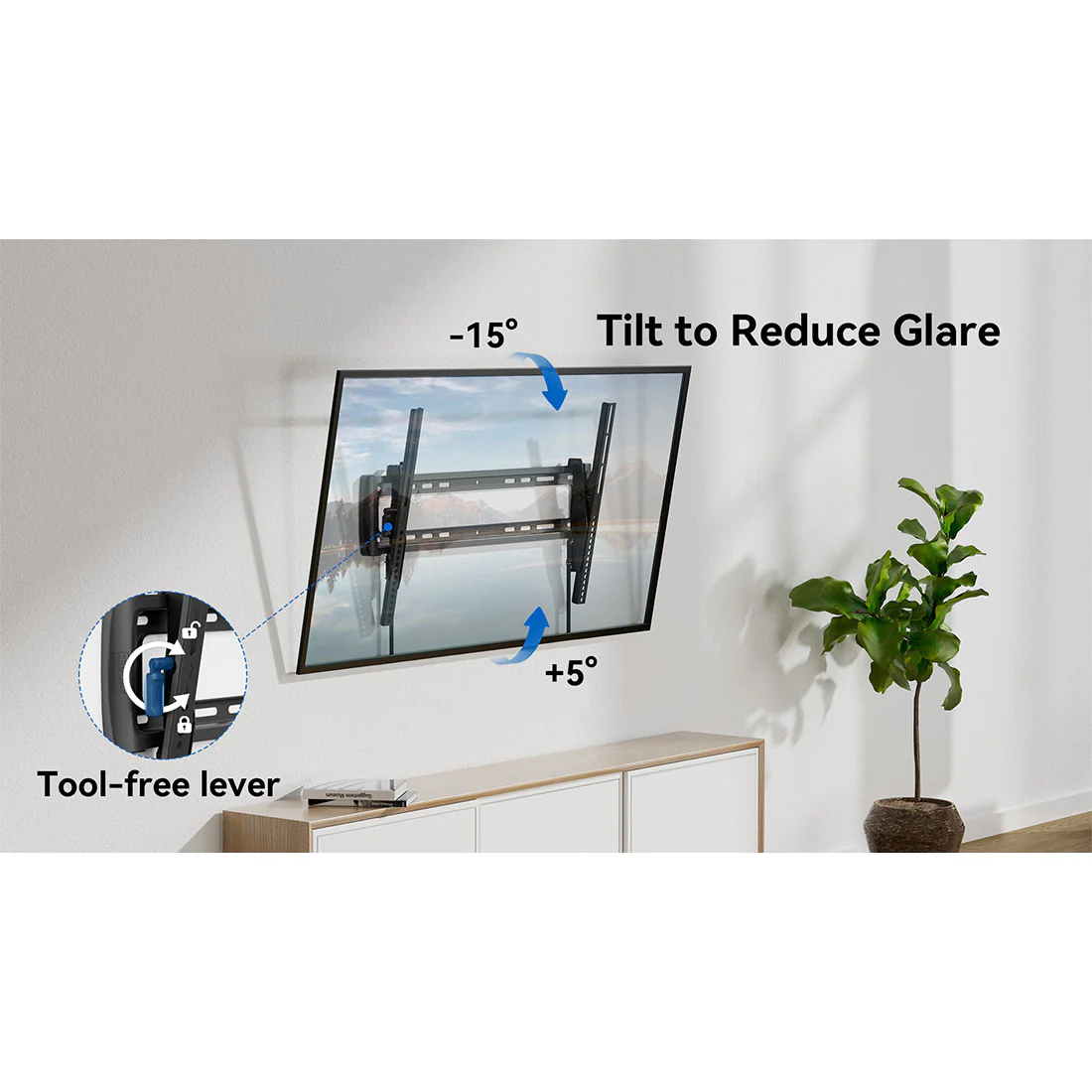 ErgoAV ERMTL6-01B Large Tilt TV Mount 37"-86" TVs (ERMTL601B) - Image 4