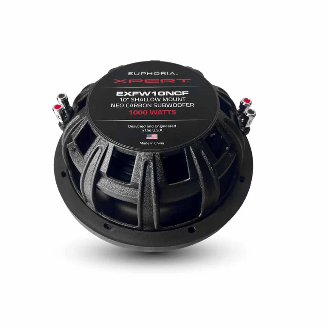 Euphoria XPERT EXFW10NCF 10" NEO Carbon Fiber Shallow Mount Subwoofer (EXFW10NCF) - Image 3