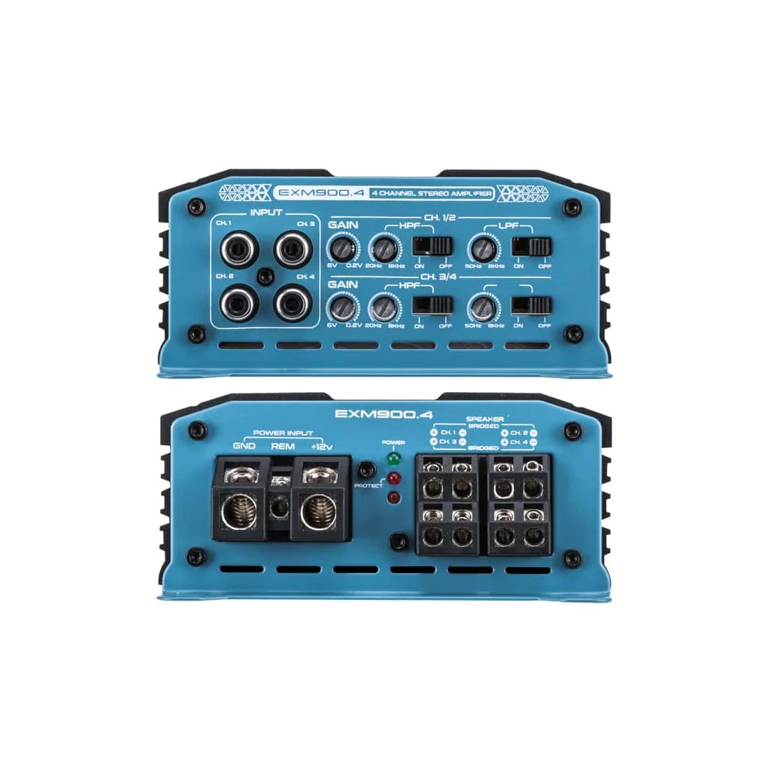 Euphoria XPERT EXM900.4 Class D 4-Channel Full Range Mini Amplifier (EXM900.4) - Image 2