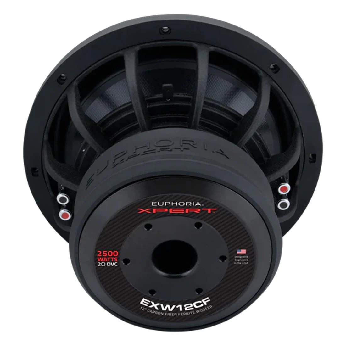 Euphoria XPERT EXW12CF 12" 2-Ohm Carbon Fiber DVC Subwoofer - Each - Image 4