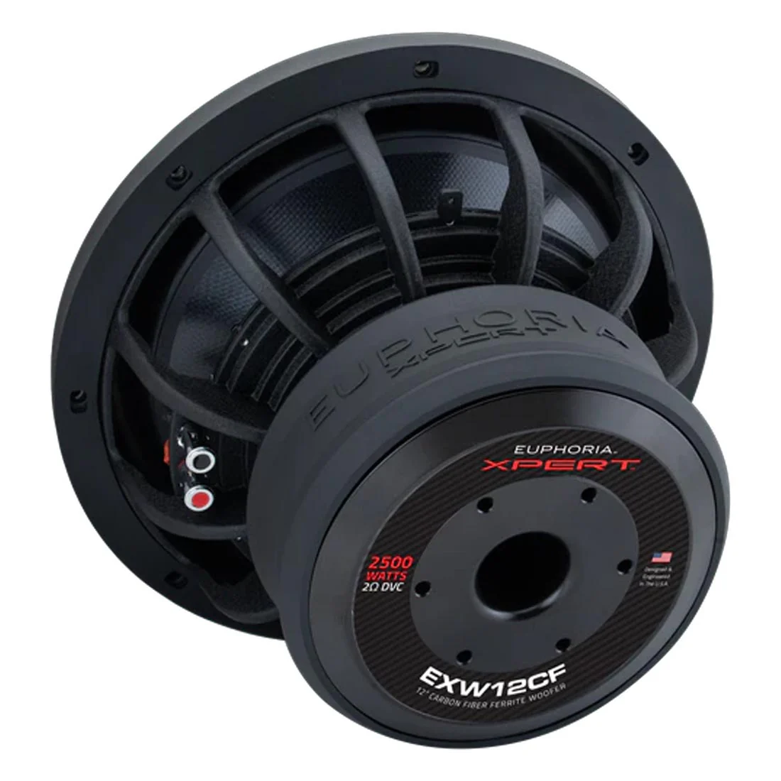 Euphoria XPERT EXW12CF 12" 2-Ohm Carbon Fiber DVC Subwoofer - Each - Image 5