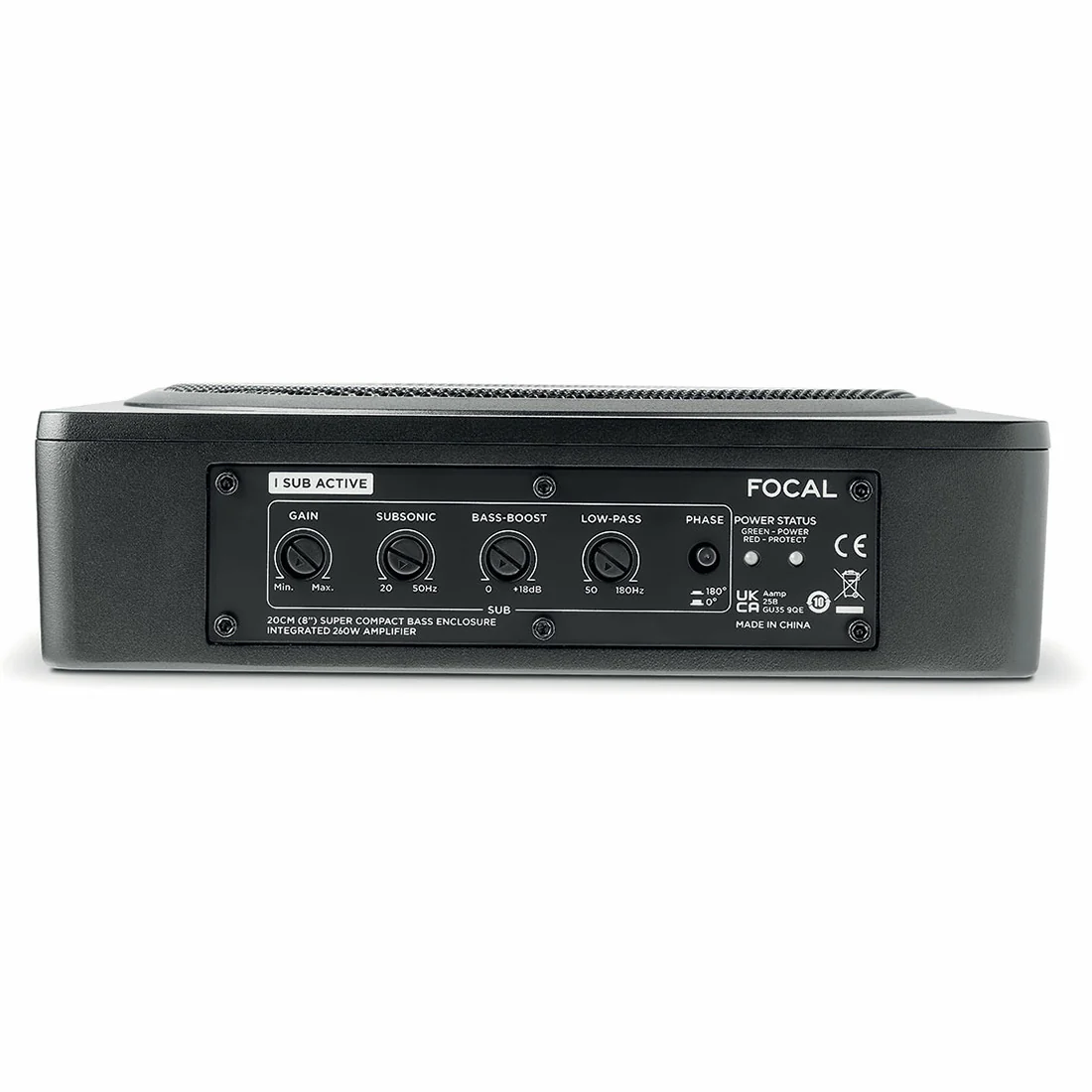 Focal ISUB ACTIVE 8" 130W RMS Flat Active Subwoofer - Each (ISUBACTIVE) - Image 4