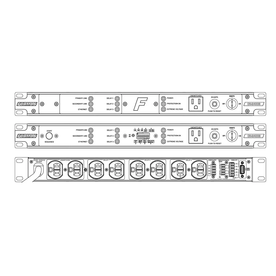 Furman CN-2400S Contractor Series Smart Sequencer Power Conditioner (CN2400S) - Image 4