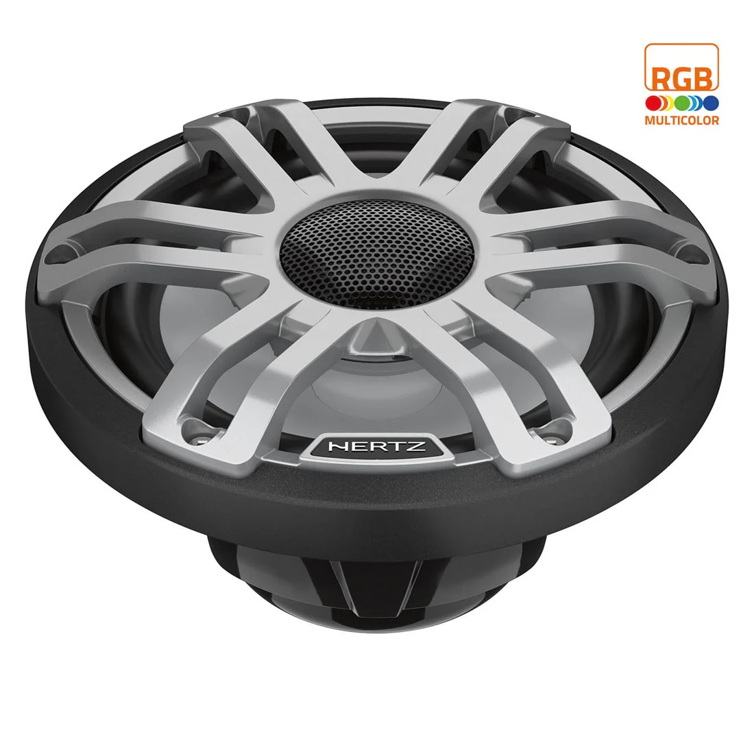 Hertz HMX 6.5 S-LD-G 6.5" 2-Way Marine Speakers with RGB LED Lighting - Gray (HMX 6.5 SLDG) - Image 2