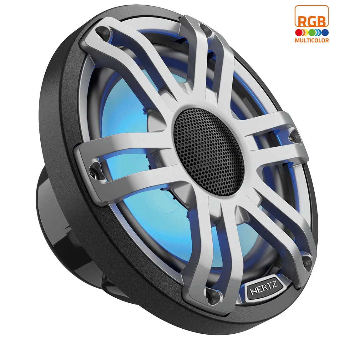 Hertz HMX 6.5 S-LD-G 6.5" 2-Way Marine Speakers with RGB LED Lighting - Gray (HMX 6.5 SLDG) - Image 3