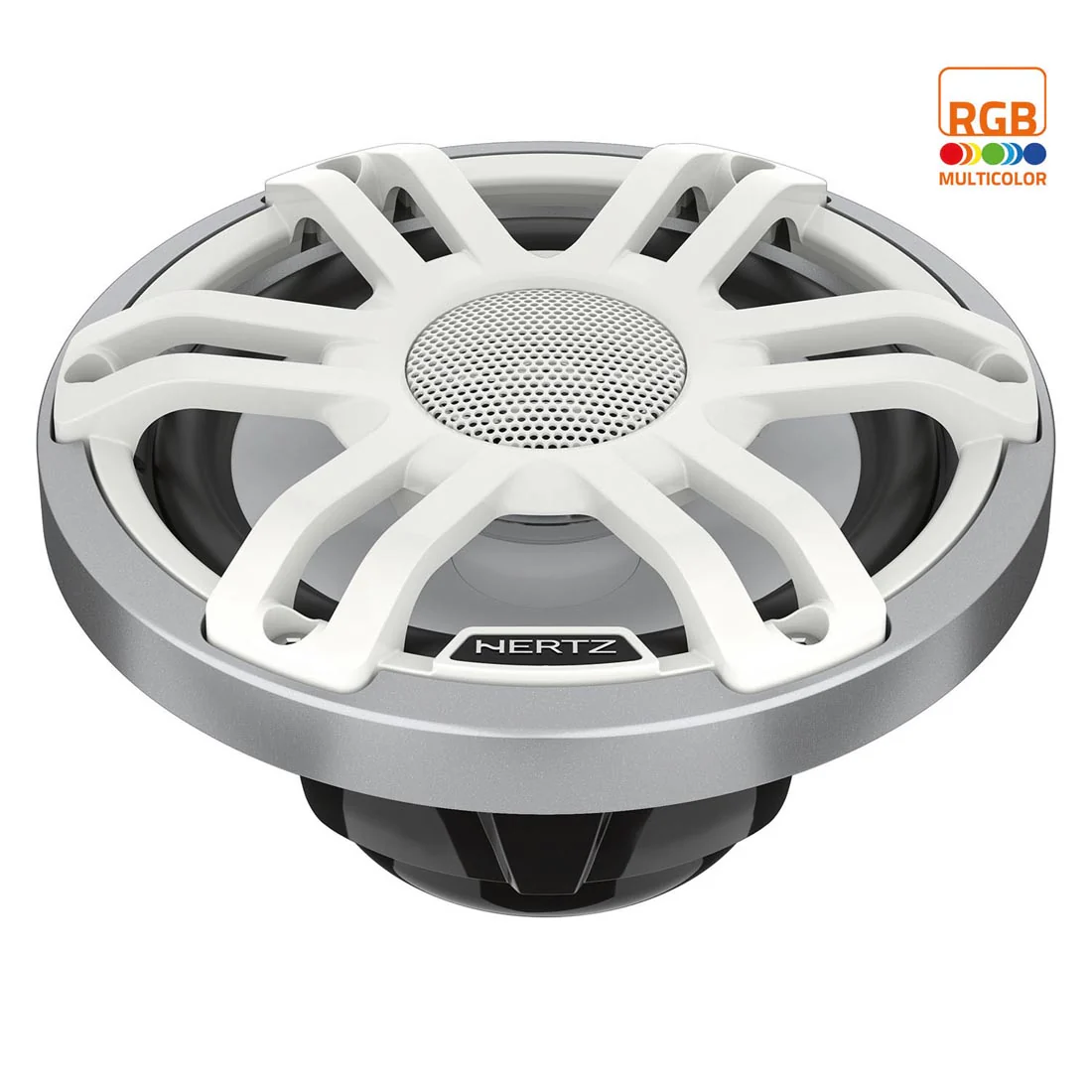 Hertz HMX 6.5 S-LD-SW 6.5" 2-Way Marine Speakers with RGB LED Lighting - White (HMX 6.5 SLDSW) - Image 2