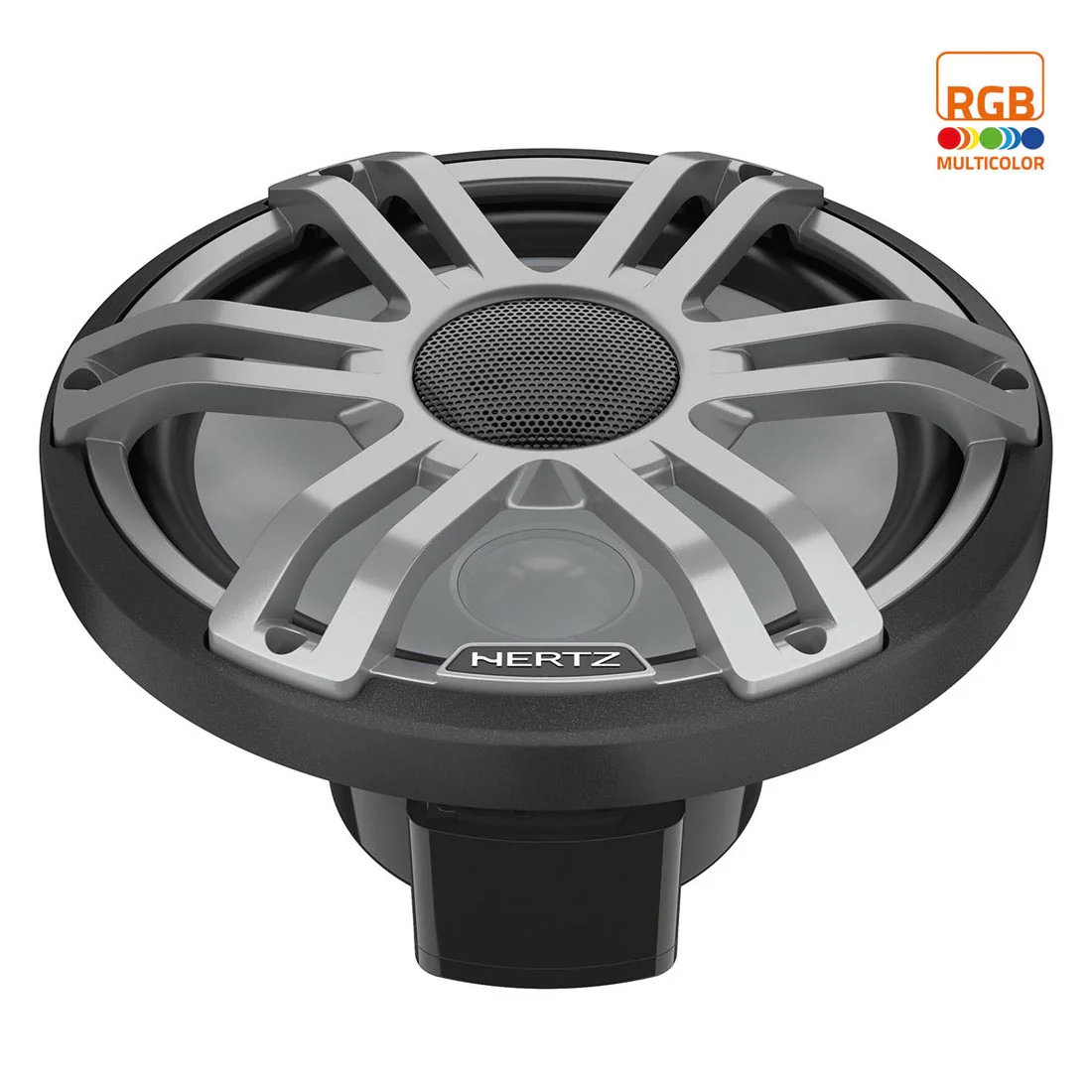 Hertz HMX 8 S-LD-G 8" 2-Way Marine Speakers with RGB LED Lighting - Gray (HMX 8 SLDG) - Image 2