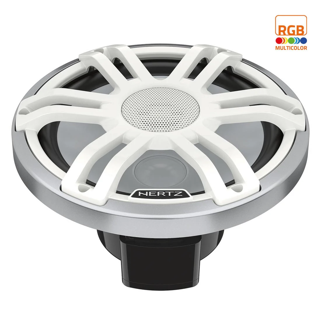 Hertz HMX 8 S-LD-SW 8" 2-Way Marine Speakers with RGB LED Lighting - White (HMX 8 SLDSW) - Image 2