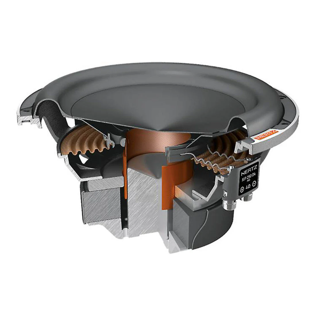 Hertz MP250D4.3 10" 1200W Component Subwoofer (MP250D4.3) - Image 4