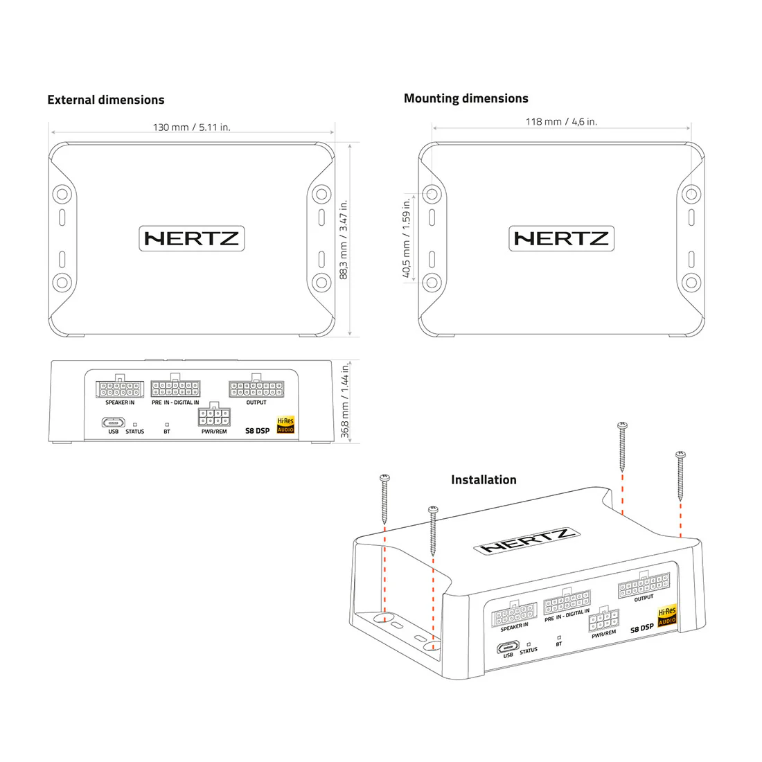 Hertz S8DSP Ultra Compact Digital Interface Processor (S8DSP) - Image 5