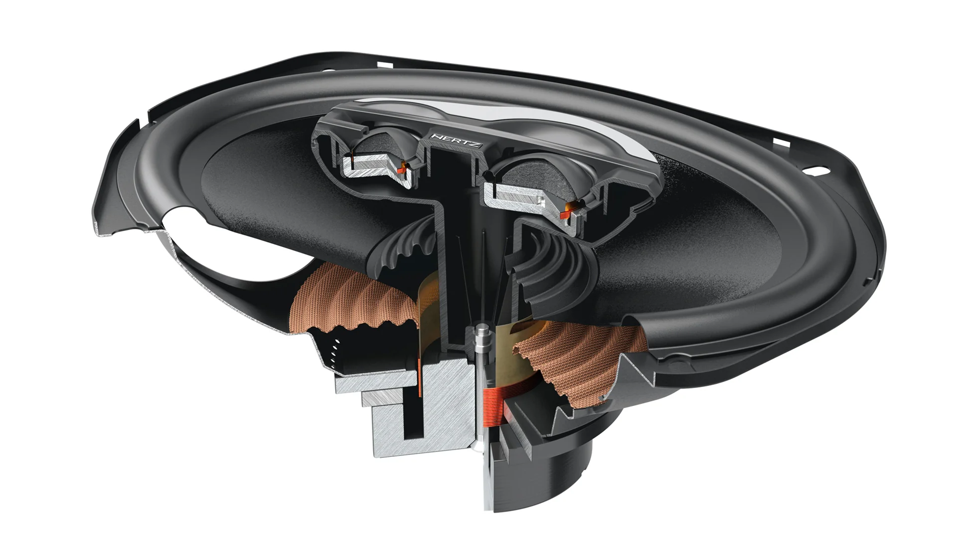 Hertz SX 690 NEO.1 SPL Show Series 6"x9" 3-Way Speakers and Grilles (SX690NEO.1) - Image 6