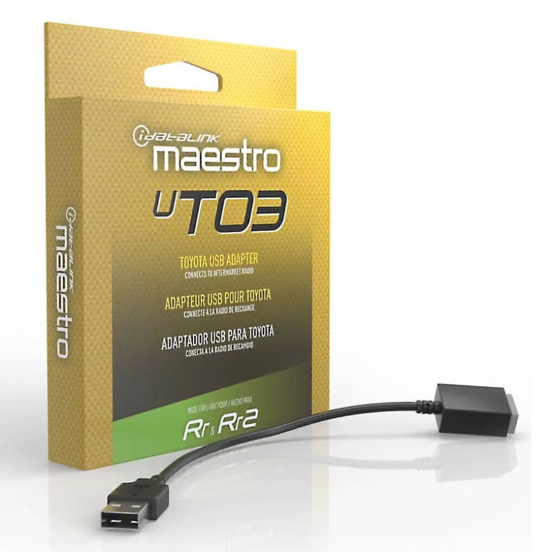 iDatalink Maestro ACC-USB-TO3 Factory USB to Male USB Adaptor for Select 2018-up Toyota Vehicles (ACCUSBTO3)