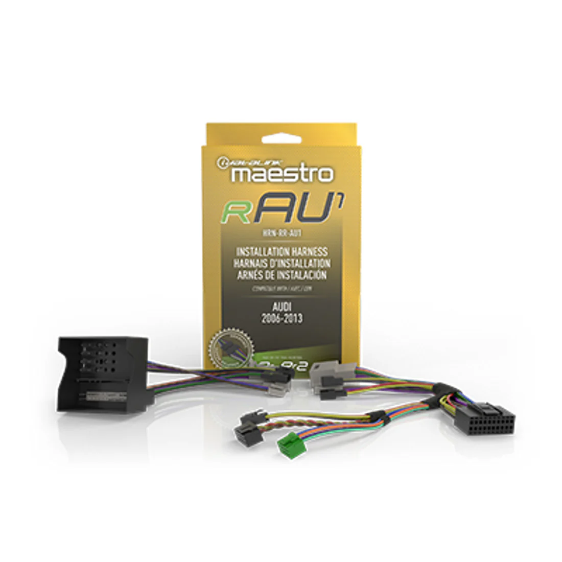 iDatalink Maestro HRN-RR-AU1 Plug and Play T-Harness for Select Audi Vehicles (HRNRRAU1)