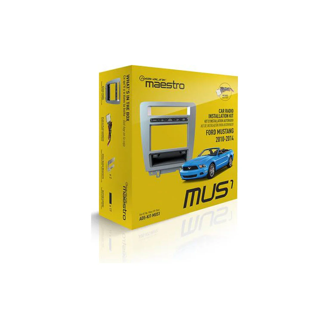 iDatalink Maestro KIT-MUS1 Radio Installation Kit and T-Harness for Ford Mustang Vehicles 2010 -2014 (KITMUS1) - Image 3